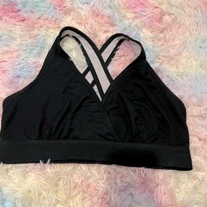 Reversible Lounge & Sleep Nursing Sports Bra NWOT - Medium - Black Grey Violet